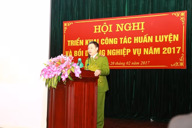 Lieutenant General Pham Quoc Cuong at the event