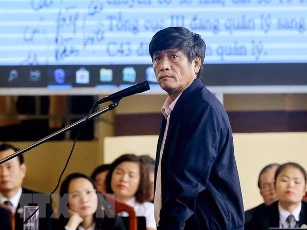 Former Director of the Department of High-tech Crime Police Nguyen Thanh Hoa at the court (Source: VNA)