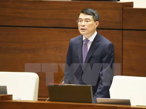 State Bank of Vietnam (SBV) Governor Le Minh Hung at his first Q&A session at the National Assembly
