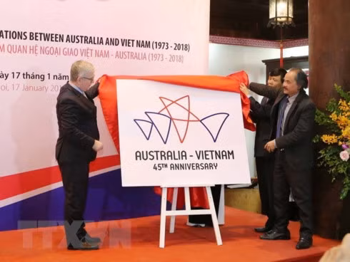 A logo on the 45th anniversary of Vietnam-Australia diplomatic relations was announced in early 2018
