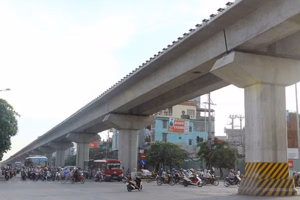 The Cat Linh-Ha Dong urban railway in Hanoi. SAV plans to audit large-scale traffic infrastructure projects including the Cat Linh-Ha Dong urban railway