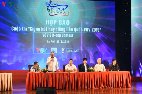 A press briefing on VOV’s K-Pop Contest was held in Hanoi on September 30. A press briefing on VOV’s K-Pop Contest was held in Hanoi on September 30.