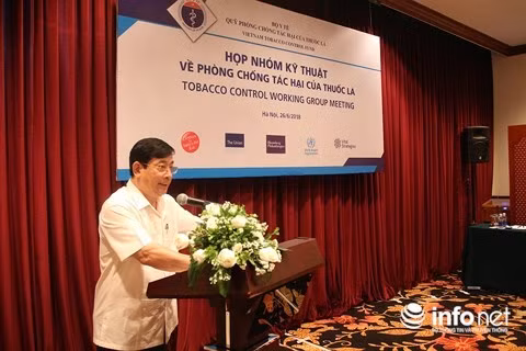 Luong Ngoc Khue, director of the Vietnam Fund for the Prevention of Tobacco Harms, (Source: infonet.vn)