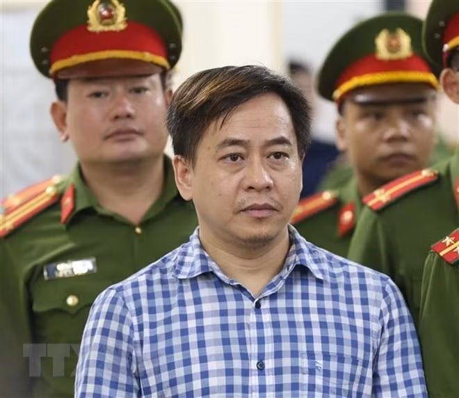 Phan Van Anh Vu at a court on July 30, 2018 (Source: VNA)