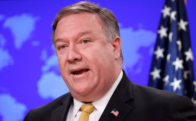 U.S. Secretary of State Mike Pompeo speaks at the State Department in Washington, U.S., October 3, 2018. REUTERS/Kevin Lamarque