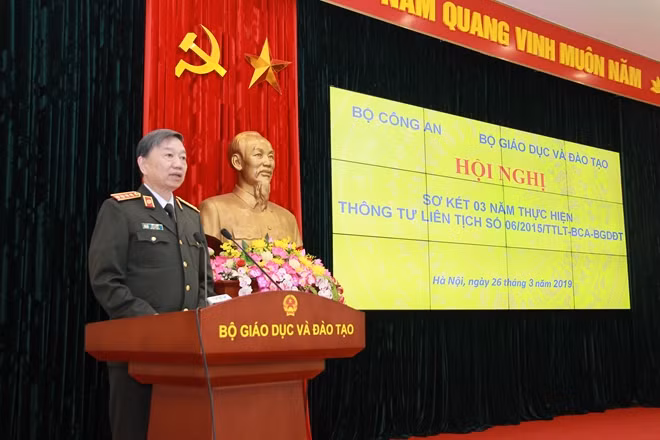 Minister To Lam speaks at the event. Minister To Lam speaks at the event.