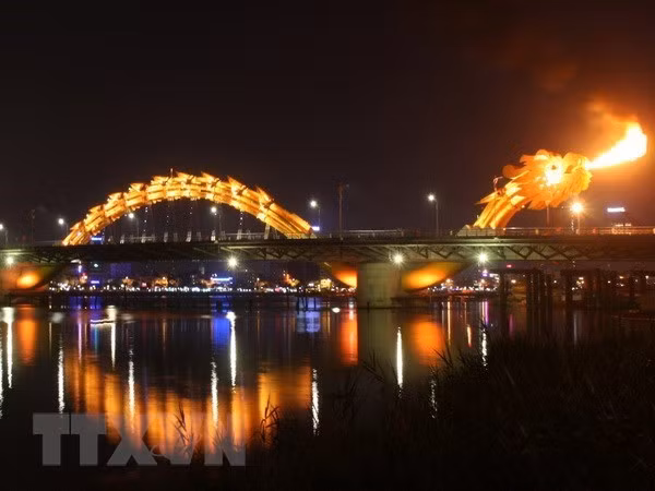 Dragon bridge in Da Nang (Source: VNA)