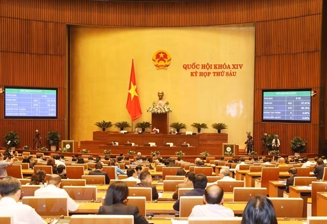 A sitting at the 14th National Assembly's 6th session (Photo: VNA)