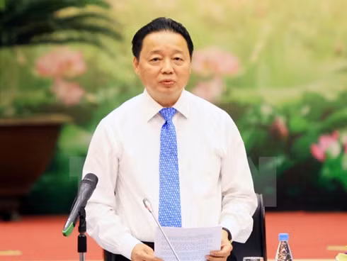 Minister of Natural Resources and Environment Tran Hong Ha