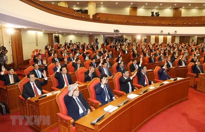 Party Central Committee issues announcement on 8th plenum. (Photo: VNA)