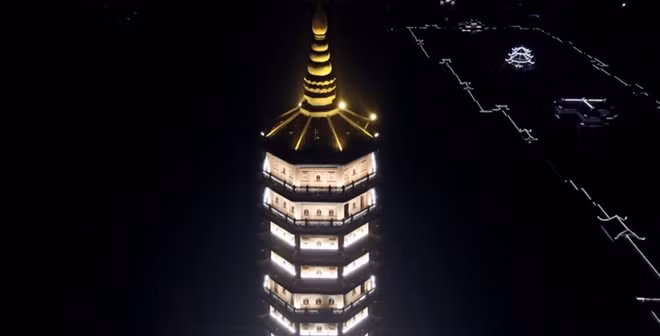 Bai Dinh Pogoda is famous with the highest Buddha tower in Southeast Asia
