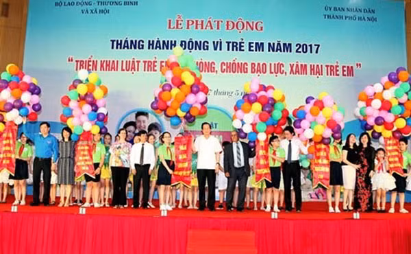 Action month for children themed ‘Enforcing the Law on Children and Preventing Child Abuse’ is launched in Ha Noi on Saturday