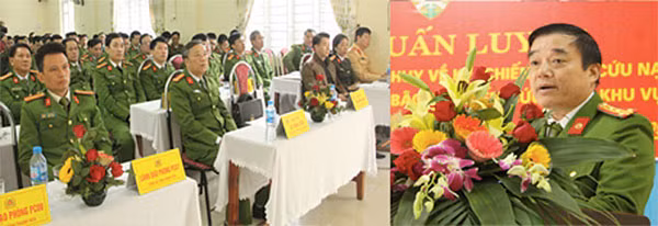 At the opening ceremony of the course.