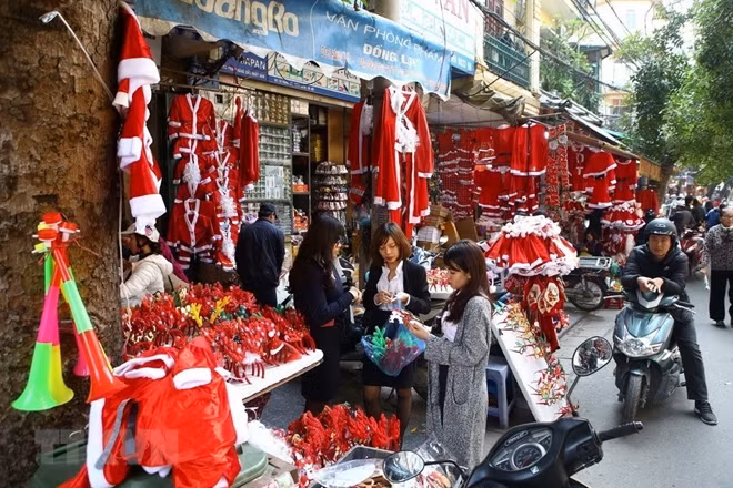 Hang Ma street in Hanoi's Old Quarter is known for selling paraphernalia needed to celebrate different festivals.