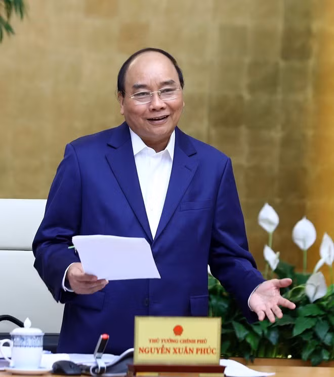 PM Nguyen Xuan Phuc speaks at the monthly Cabinet meeting. (Photo: VNA) PM Nguyen Xuan Phuc speaks at the monthly Cabinet meeting. (Photo: VNA)