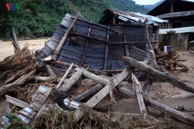 A number of homes belonging to local residents were totally ruined by the flooding.