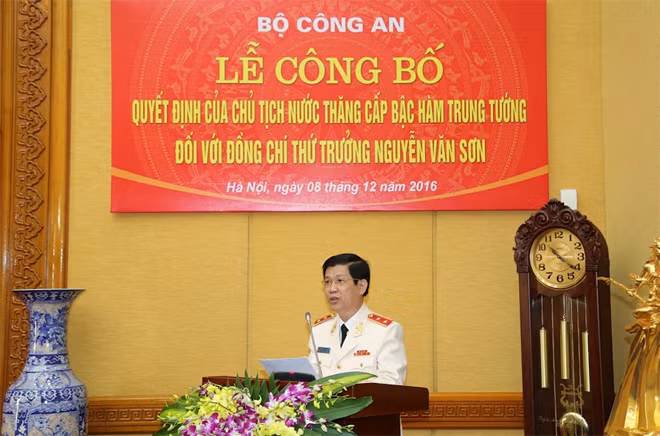 Lieutenant General Nguyen Van Son spoke at the event Lieutenant General Nguyen Van Son spoke at the event