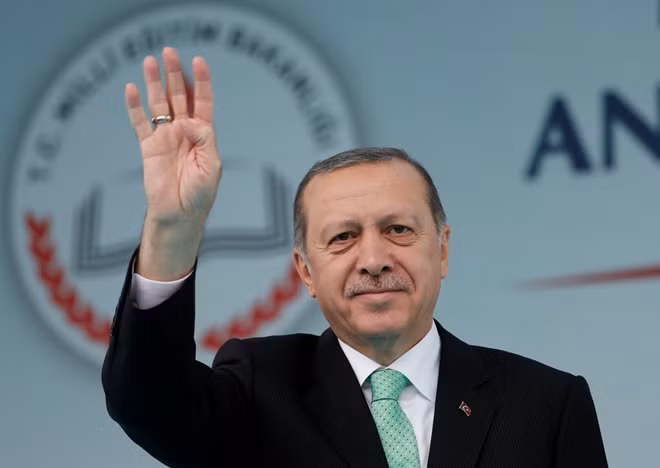 Turkish President Tayyip Erdogan attends opening ceremony of Recep Tayyip Erdogan Imam Hatip School in Istanbul, Turkey, September 29, 2017. REUTERS