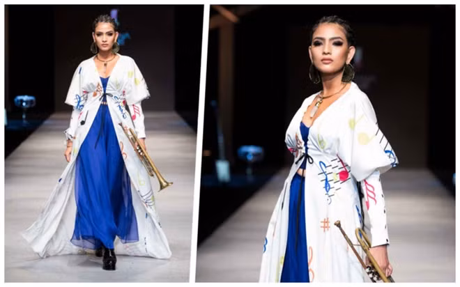 Designs of fashion brand Jovana Louis aim to honour the beauty of women. She is well known for her great attention to detail.
