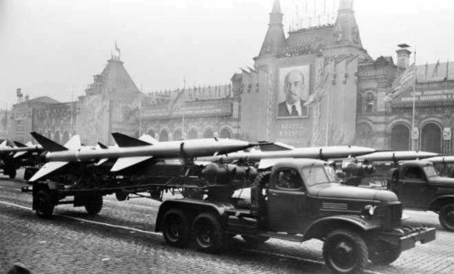 A parade at Red Square with the aim of celebrating its victory in 1957. A parade at Red Square with the aim of celebrating its victory in 1957.