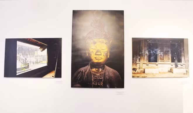 The exhibition reflects a journey to trace old temples in Vietnam held by French photographer Nicolas Cornet during the past three years. The exhibition reflects a journey to trace old temples in Vietnam held by French photographer Nicolas Cornet during the past three years.