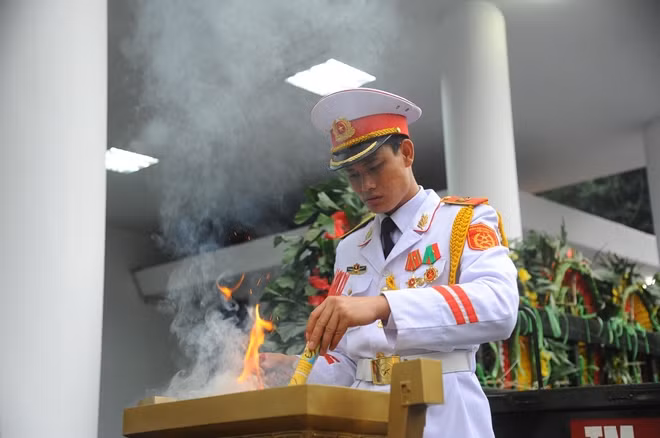 The preparation for the burial ceremony was completed.
