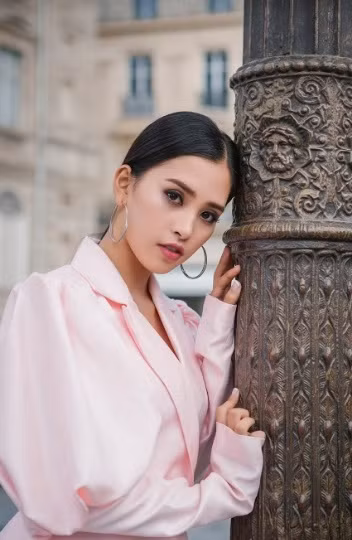 After participating in Vinfast's launching ceremony ả Paris Motor Show 2018, Tieu Vy went back to Vietnam to prepare for Miss World 2018 contest.