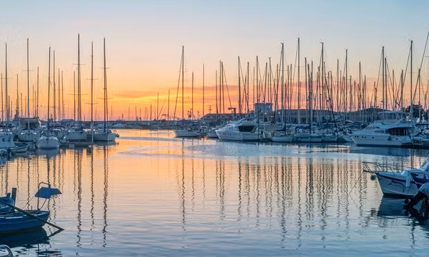 Yachts in the Palermo Marina after its prize-winning regeneration. Photograph: Rob Tilley/Getty Images