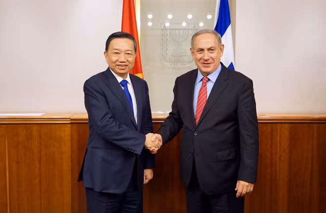 Minister To Lam and Israeli PM Benjamin Netanyahu