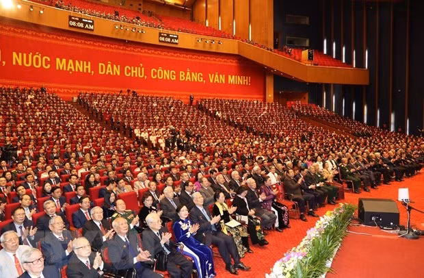 The 13th National Congress of the Communist Party of Vietnam (CPV) officially kicked off in Hanoi on January 26. (Photo: VNA)