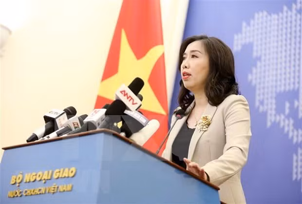 Foreign Ministry Spokesperson Le Thi Thu Hang. (Photo: VNA) Foreign Ministry Spokesperson Le Thi Thu Hang. (Photo: VNA)
