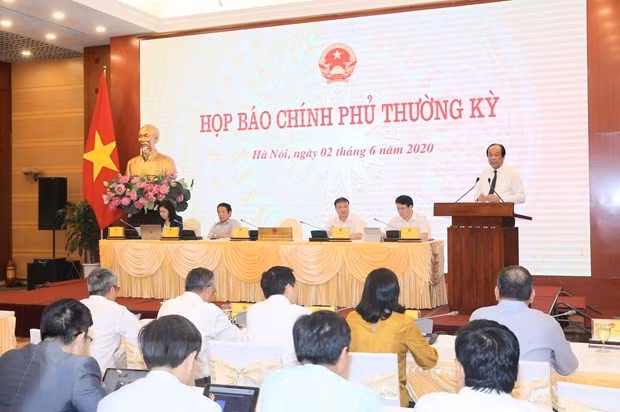 At the press conference (Photo: VNA)