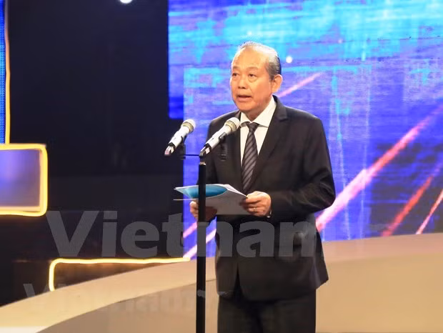 Deputy Prime Minister Truong Hoa Binh speaks at the event (Photo: VNA) Deputy Prime Minister Truong Hoa Binh speaks at the event (Photo: VNA)