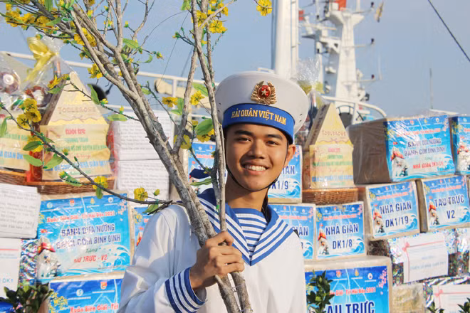 Sergeant Pham Ngoc Khanh expresses his delight over the upcoming mission.