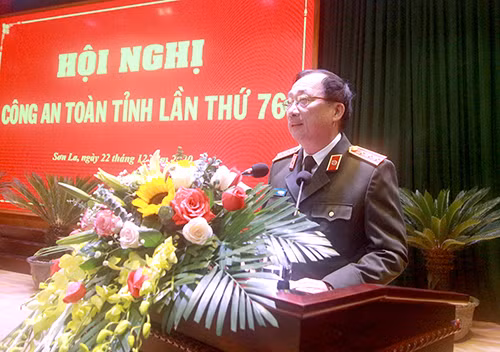 Deputy Minister Nguyen Van Thanh speaks at the event.