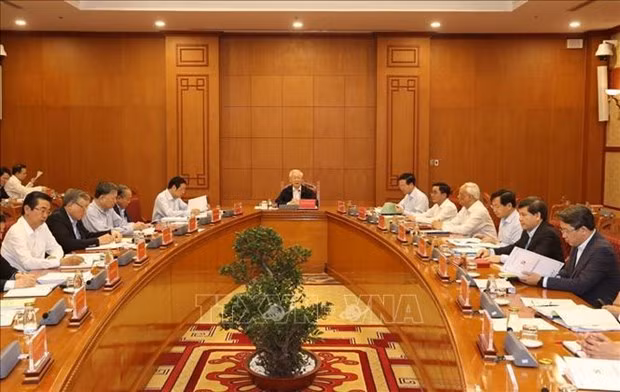 Party General Secretary and State President Nguyen Phu Trong chairs a meeting on anti-corruption. (Photo: VNA) Party General Secretary and State President Nguyen Phu Trong chairs a meeting on anti-corruption. (Photo: VNA)