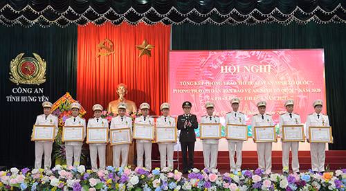 Outstanding officers and units honored at the event.