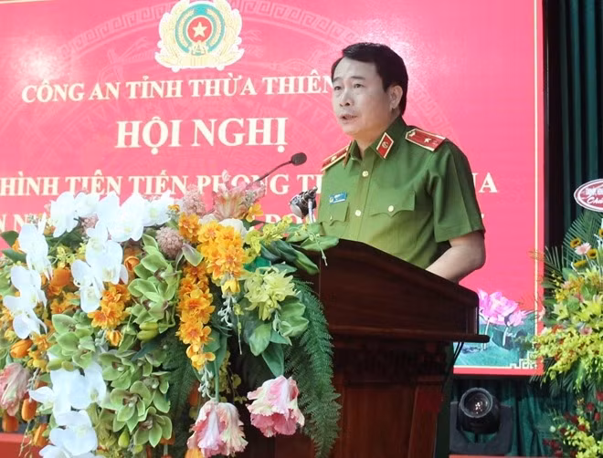 Deputy Minister Le Quoc Hung speaks at the event.