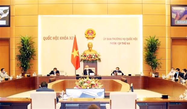 At the 44th session of the National Assembly Standing Committee in Hanoi (Photo: VNA) At the 44th session of the National Assembly Standing Committee in Hanoi (Photo: VNA)