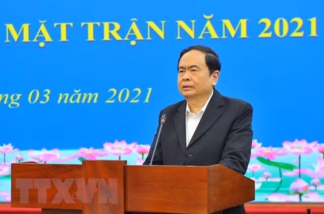 Politburo member and President of the VFF Central Committee Tran Thanh Man (Photo: VNA)