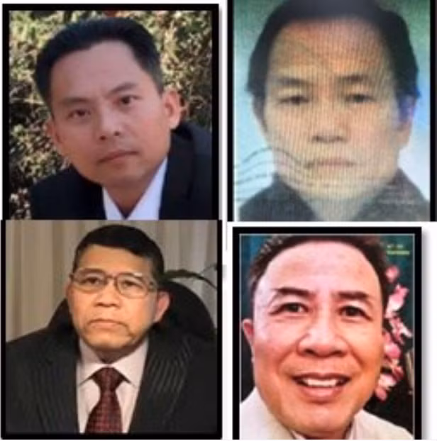 Leaders of terrorist organization "Trieu dai Viet" (Viet Dynasty) (Photo: Ministry of Public Security)