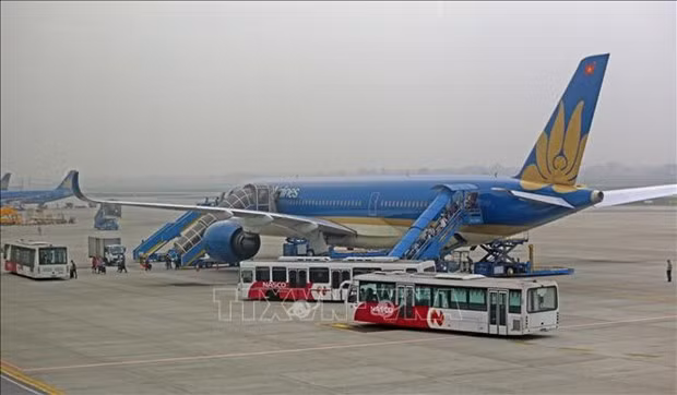 An aircraft of Vietnam Airlines (Photo: VNA)