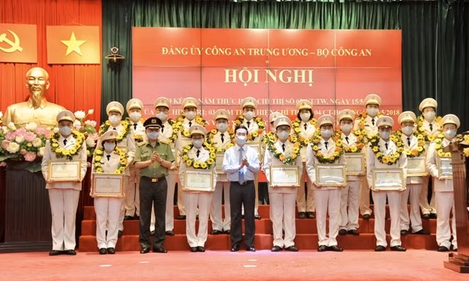 Outstanding officers and units honored at the event.