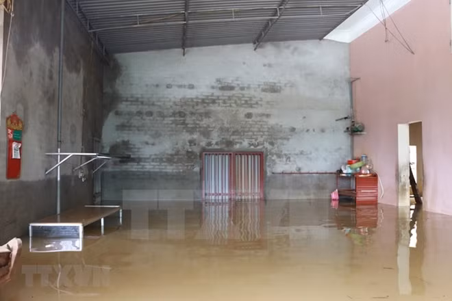 All daily utilities of local people are submerged in water