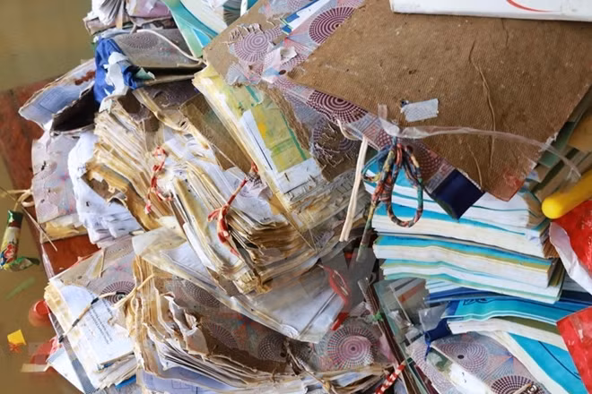 All school supplies and facilities are damaged and washed away