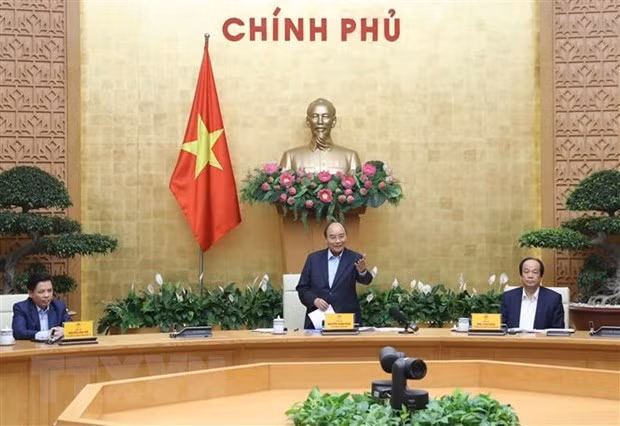 Prime Minister Nguyen Xuan Phuc speaks at the event (Photo: VNA)