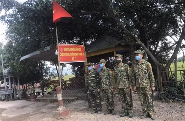 Border guards at the Vinh Gia Border Guard Station in An Giang province (Photo courtesy of Vinh Gia Border Guard Station)