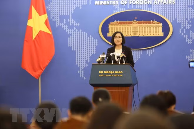 Vice Spokesperson of the Vietnamese Ministry of Foreign Affairs Nguyen Phuong Tra Vice Spokesperson of the Vietnamese Ministry of Foreign Affairs Nguyen Phuong Tra