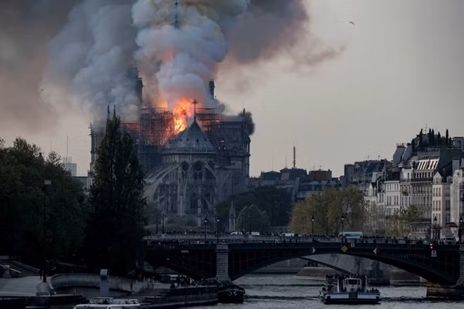 As the last rush of tourists were trying to get in for the day, the doors of Notre-Dame were abruptly shut without explanation, witnesses said.CreditIan Langsdon/EPA, via Shutterstock.