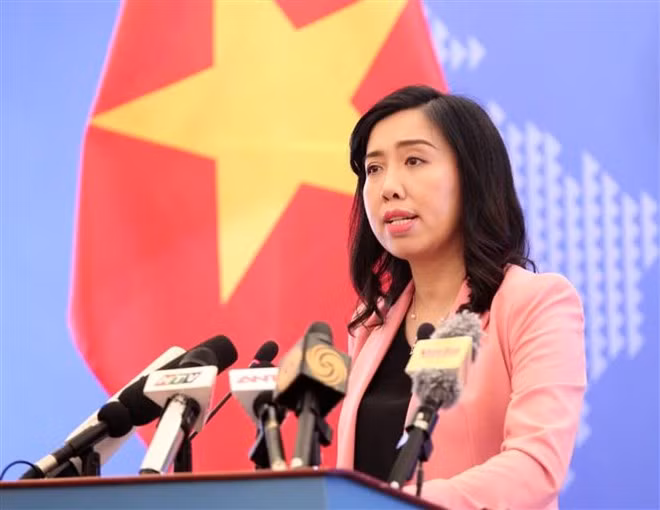 Spokesperson for the Ministry of Foreign Affairs Le Thi Thu Hang (Photo: VNA)